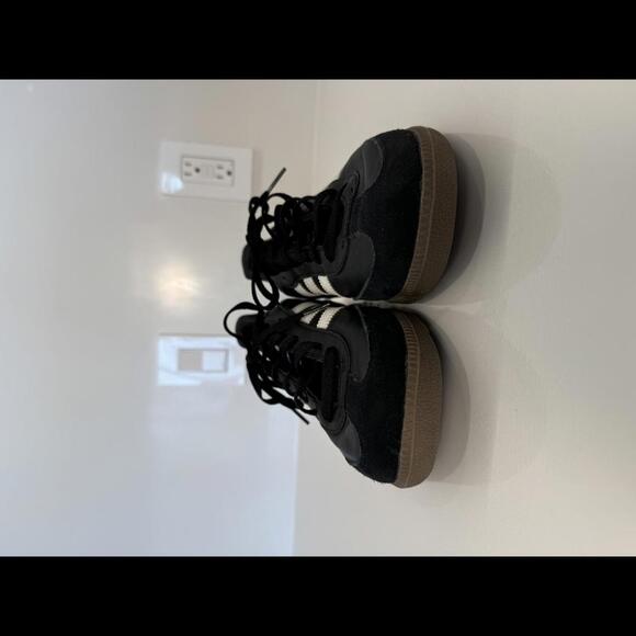 Mens Adidas Samba OG Black and White Leather Shoes Mens Size 8.5 Womens 10.5 - Picture 5 of 6